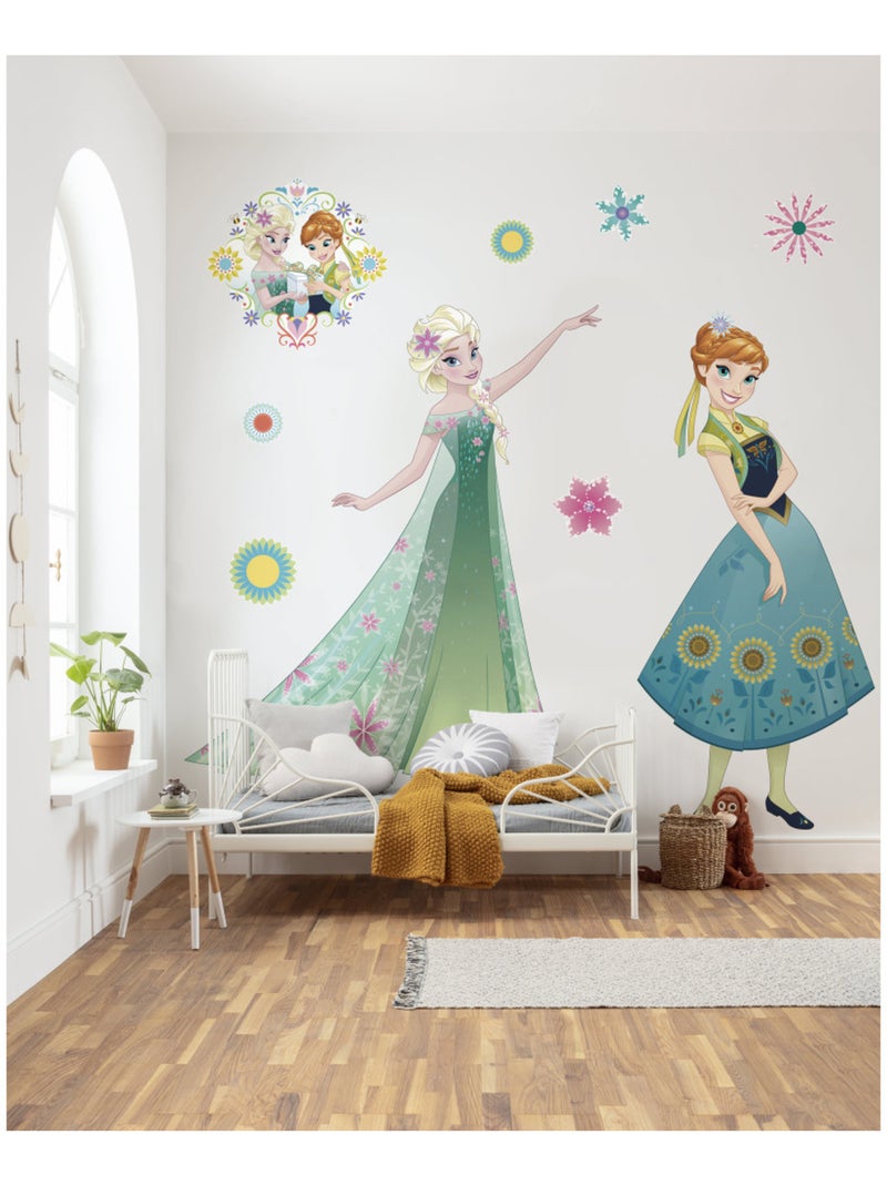 Stickers  la reine des neiges springtime xxl - 127 x 200 cm Multicolore - Kiabi