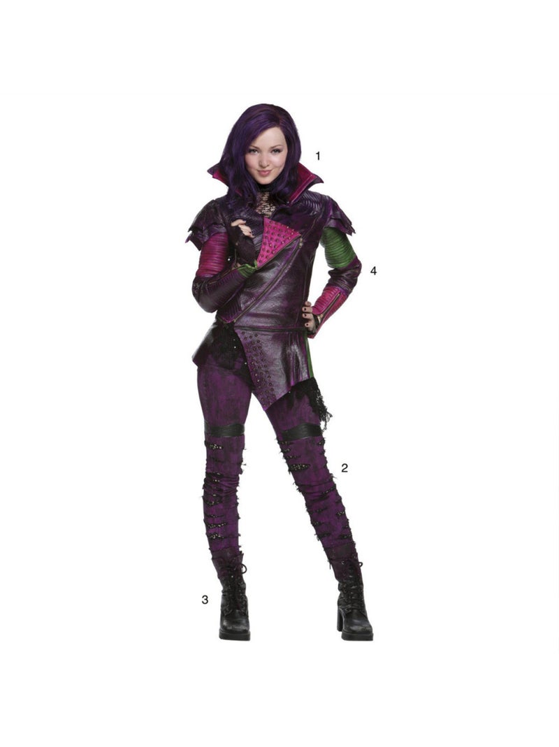 Stickers Mal Les Descendants Disney Rouge - Kiabi
