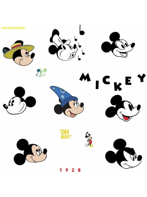 Stickers Mickey Mouse - modèle Anniversaire 90 ans de Mickey - Disney - Kiabi