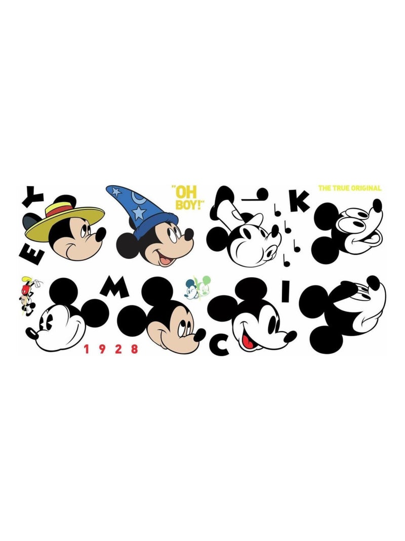 Stickers Mickey Mouse - modèle Anniversaire 90 ans de Mickey - Disney Multicolore - Kiabi