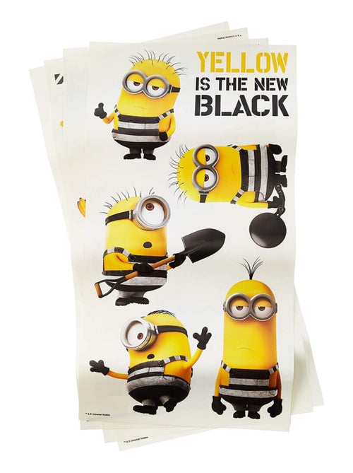 Stickers Moi, Moche et méchant 3 - modèle Jaune est le nouveau noir ! - Kiabi