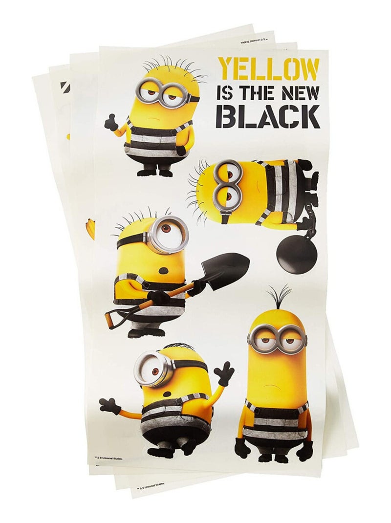 Stickers Moi, Moche et méchant 3 - modèle Jaune est le nouveau noir ! Multicolore - Kiabi