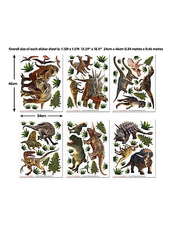 Stickers Monde des dinosaures Walltastic