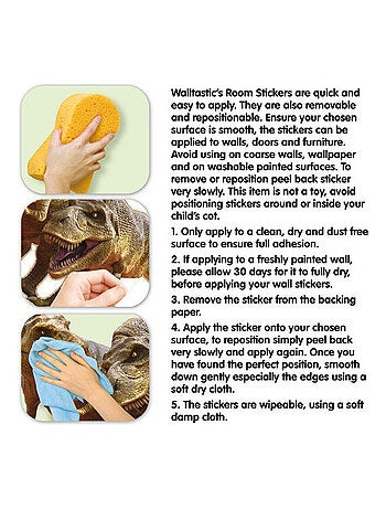 Stickers Monde des dinosaures Walltastic