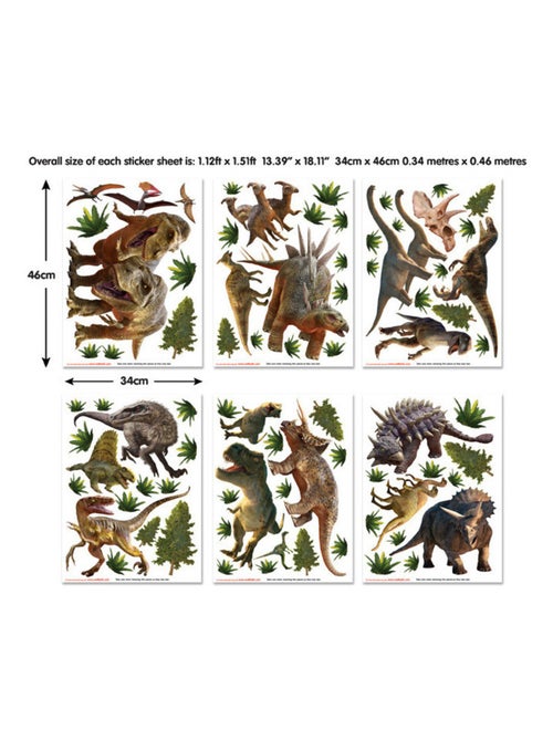 Stickers Monde des dinosaures Walltastic - Kiabi