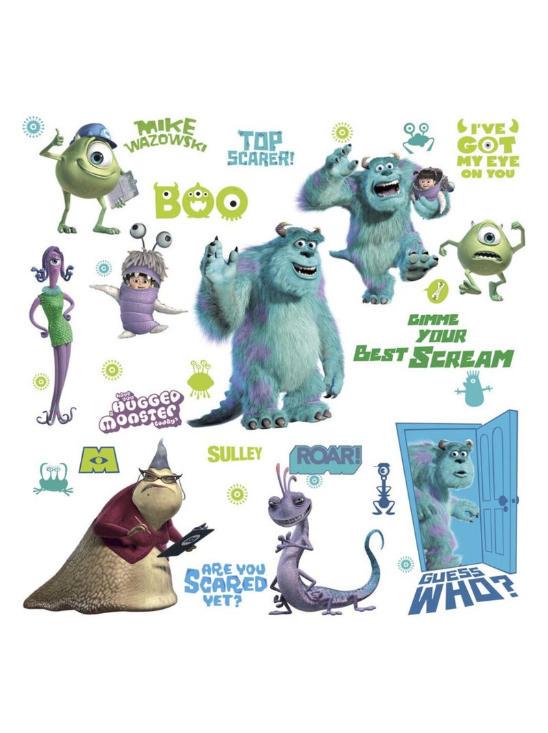 Stickers Monstres et Compagnie Disney Multicolore - Kiabi
