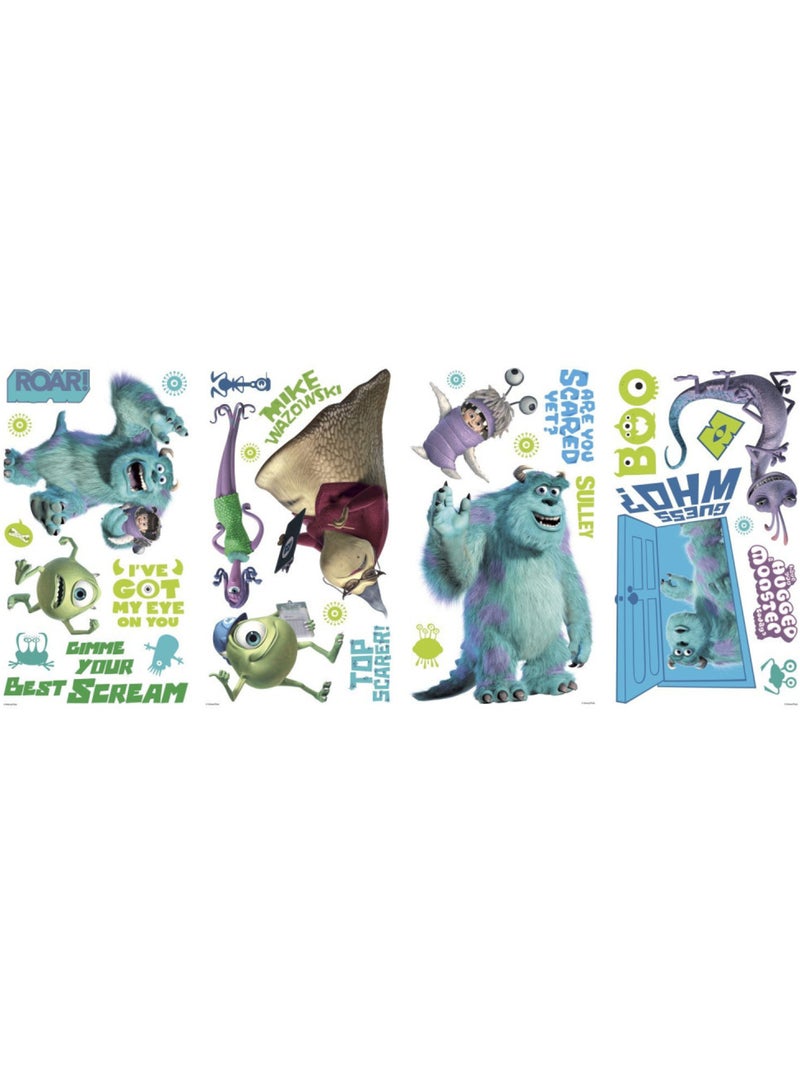 Stickers monstres et compagnie disney Multicolore - Kiabi