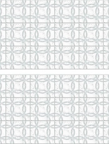 Stickers mosaïque blanc