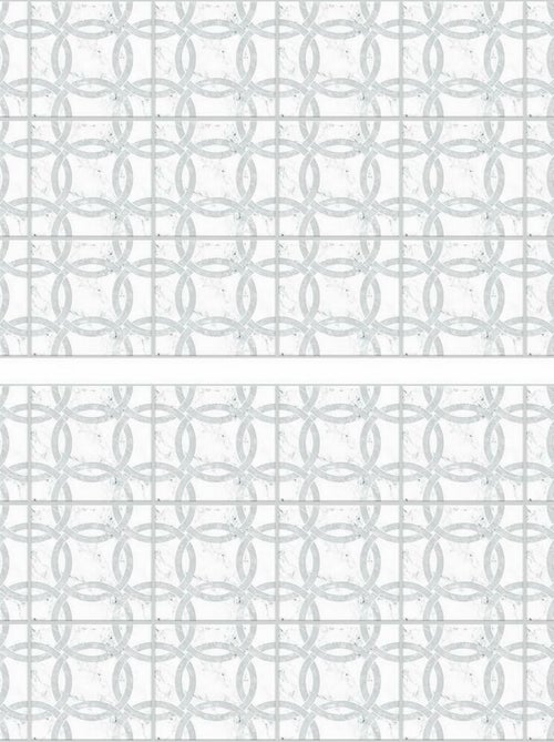Stickers mosaïque blanc - Kiabi