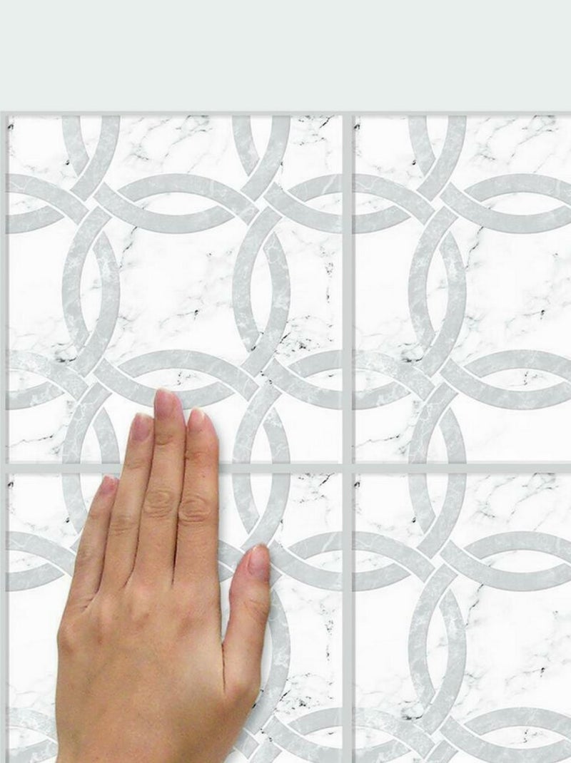 Stickers mosaïque blanc Gris - Kiabi