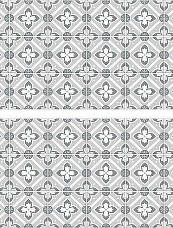 Stickers mosaïque gris faïence