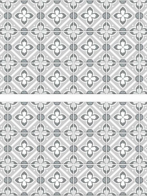 Stickers mosaïque gris faïence - Kiabi