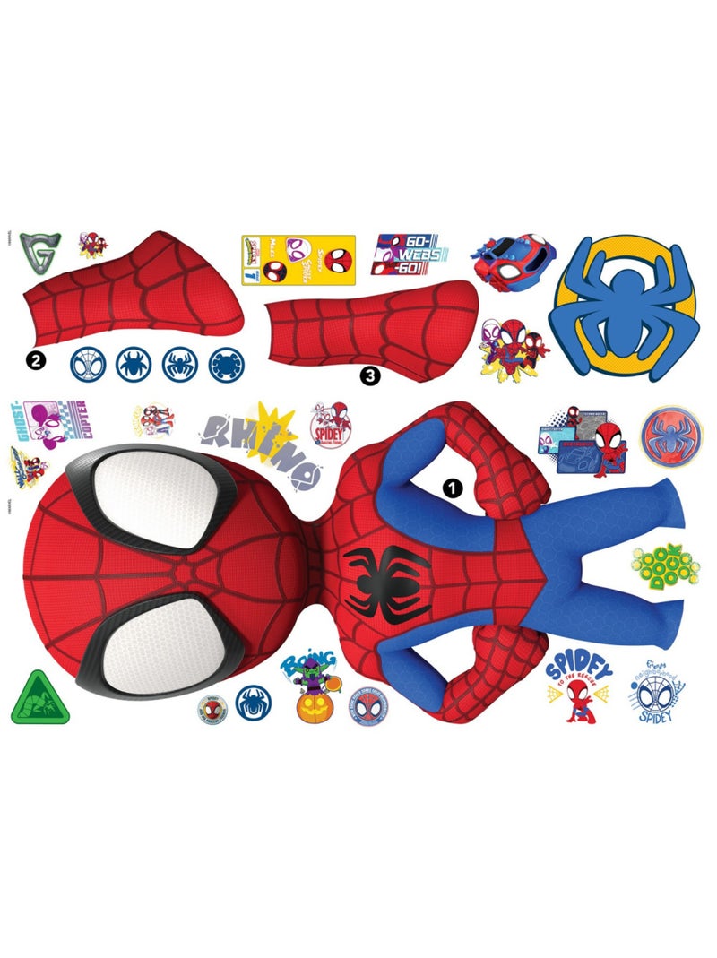 Stickers mural Amazing Spider-man debout - Collection Spidey Multicolore - Kiabi