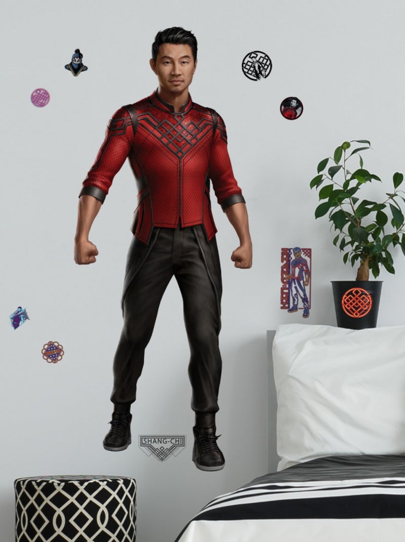 Stickers mural chang chi la légende des 10 anneaux Marvel Multicolore - Kiabi