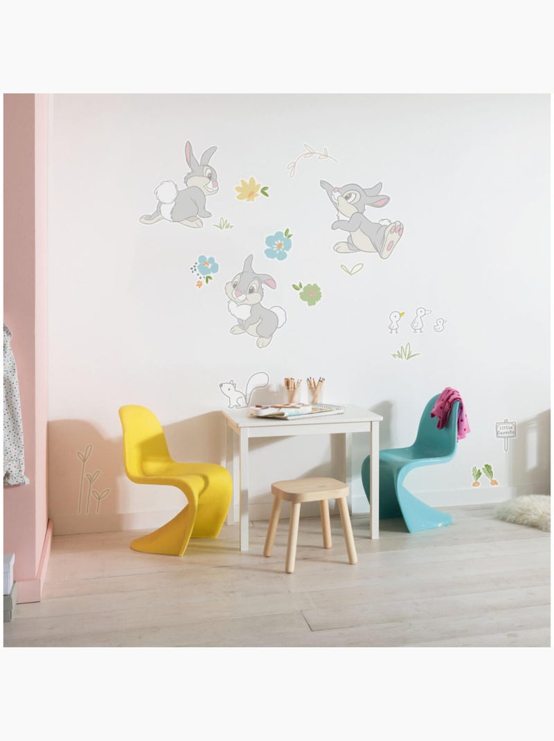 Stickers Mural Géant - Pan-Pan et ses amies - 50 x 70 cm Multicolore - Kiabi