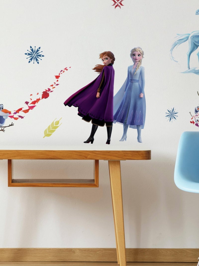 Stickers mural La Reine des Neiges 2 Disney Frozen Multicolore - Kiabi