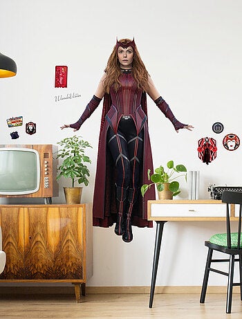 Stickers mural wandavision personnage Avengers Marvel