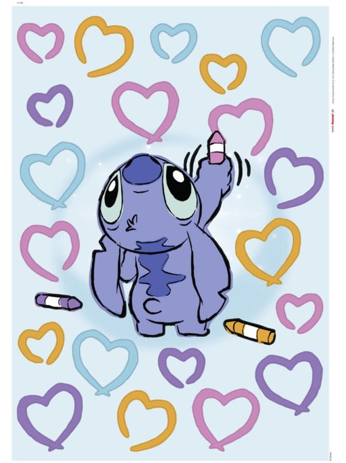 Stickers muraux - Disney Stitch Artist - 50x70 cm - Kiabi