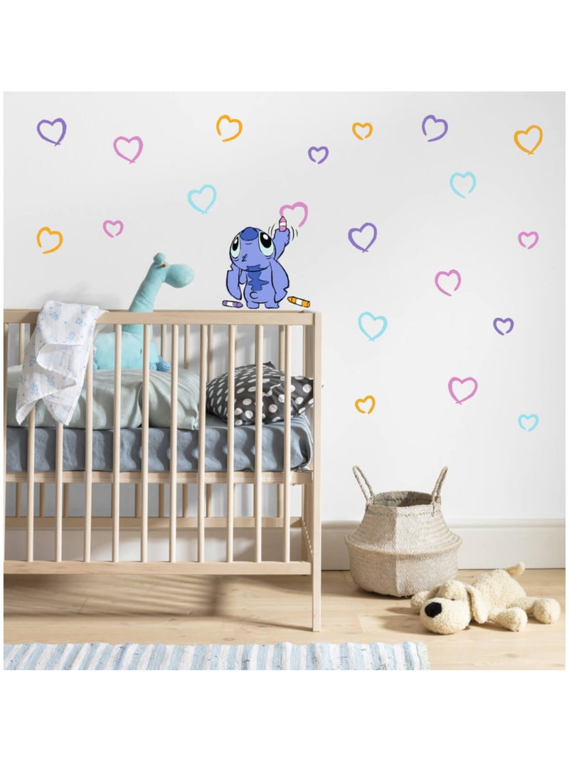 Stickers muraux - Disney Stitch Artist - 50x70 cm Multicolore - Kiabi