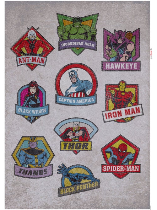 Stickers muraux- avengers classic badges - Kiabi