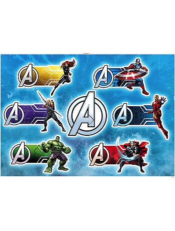 Stickers muraux- avengers plates