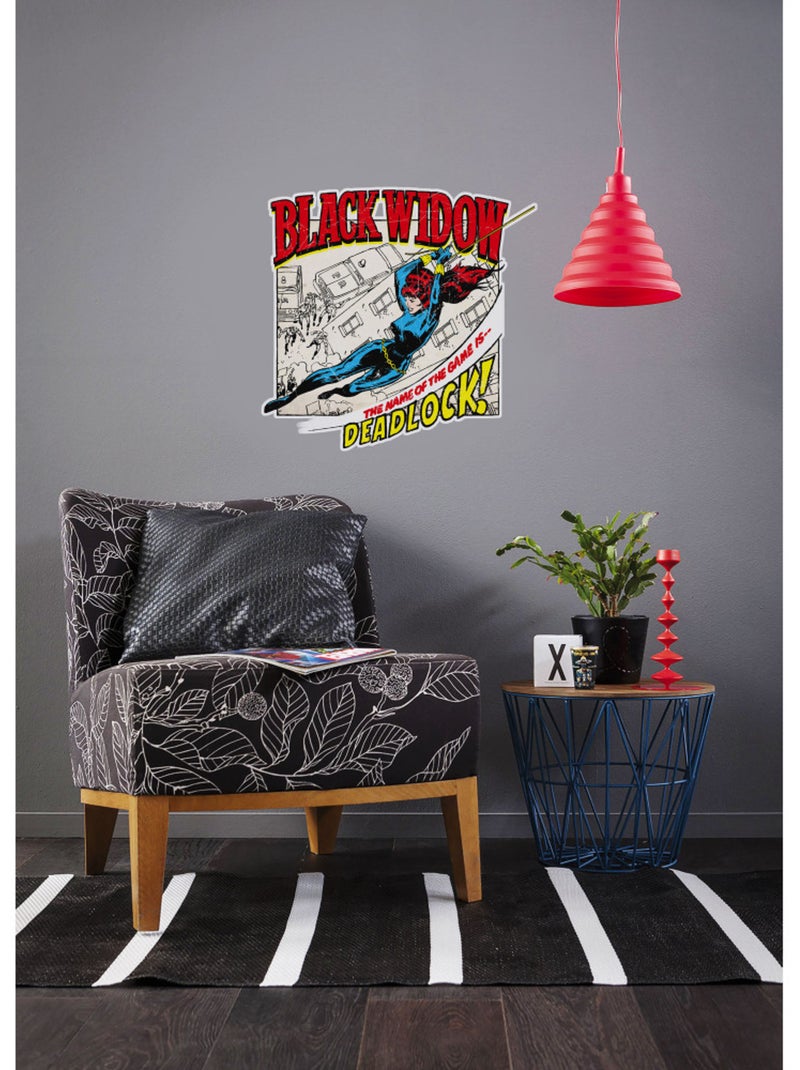 Stickers muraux- black widow comic classic Multicolore - Kiabi