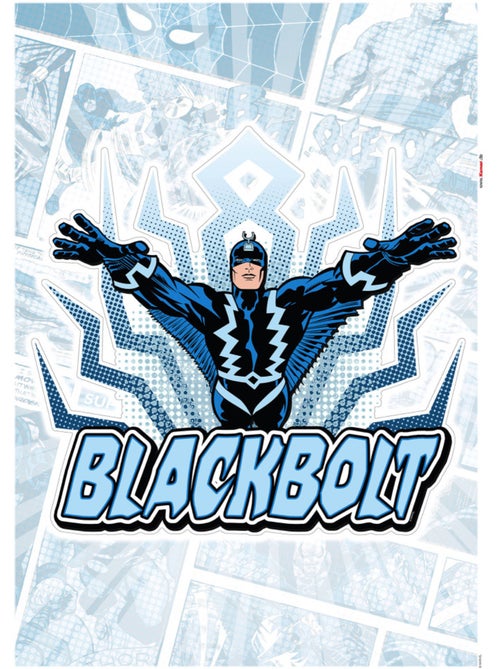 Stickers muraux- blackbolt comic classic - Kiabi