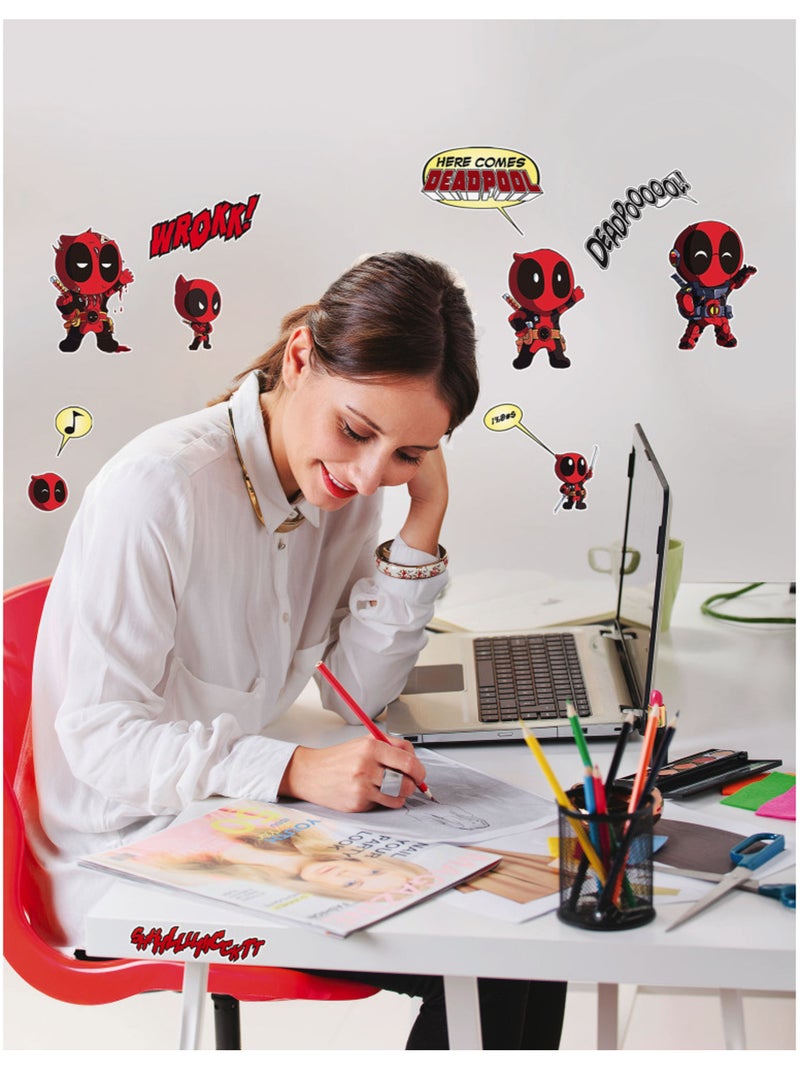 Stickers muraux- deadpool cute Multicolore - Kiabi