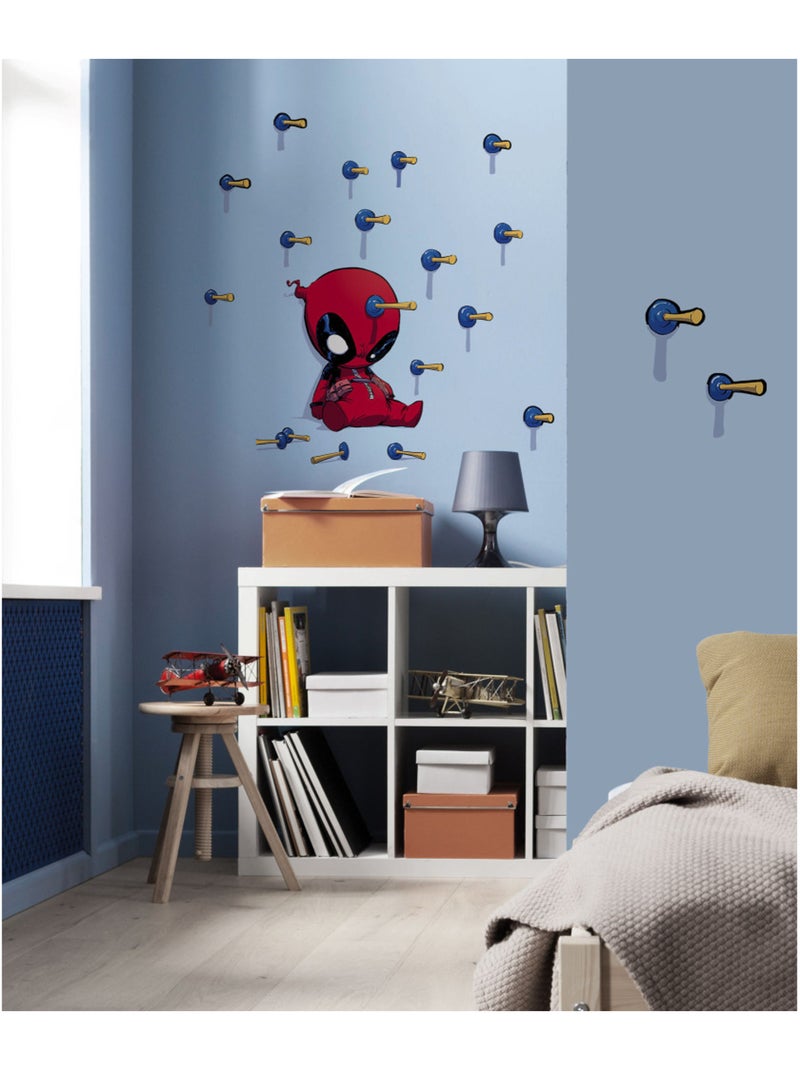 Stickers muraux- deadpool shootout Multicolore - Kiabi