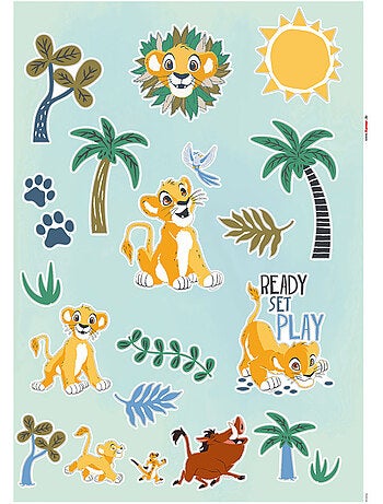 Stickers muraux- disney le roi lion palmtrees
