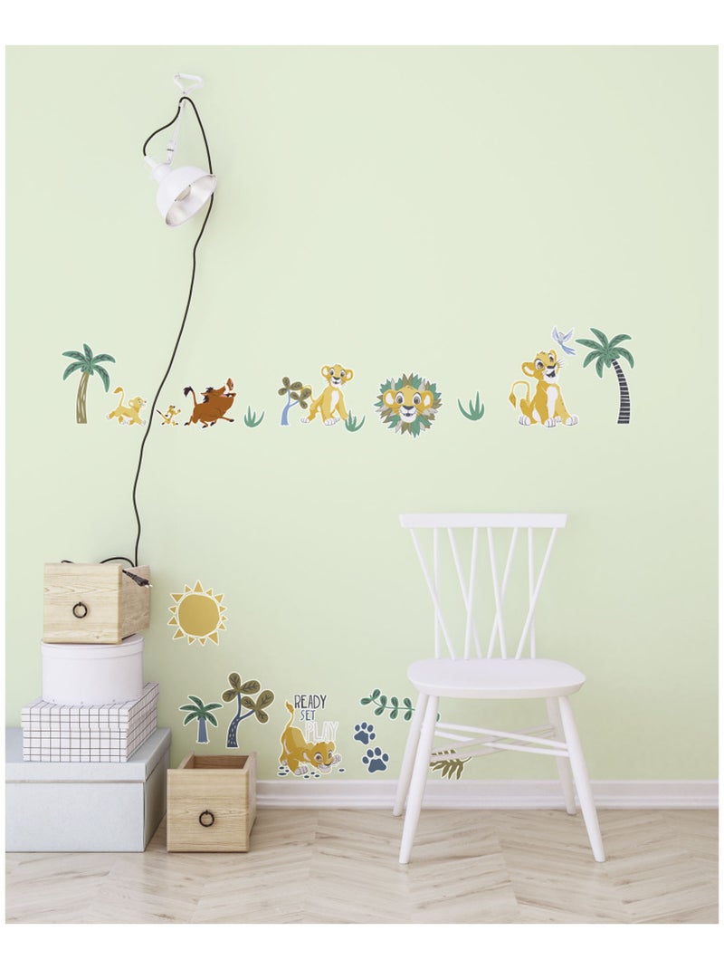 Stickers muraux- disney le roi lion palmtrees Multicolore - Kiabi