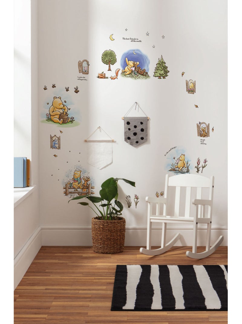 Stickers muraux- disney winnie l'ourson adventures Multicolore - Kiabi