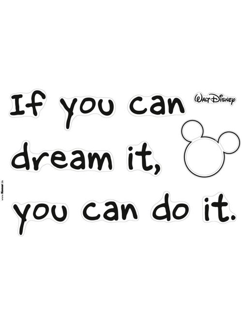 Stickers muraux- disney you can do it - Kiabi