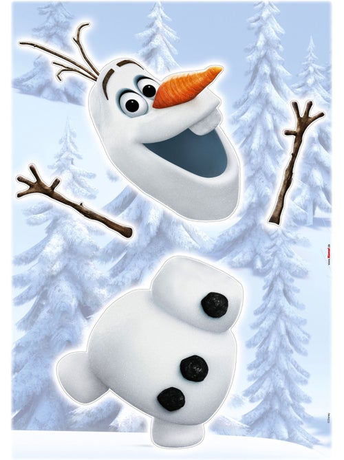 Stickers muraux- la reine des neiges olaf - Kiabi