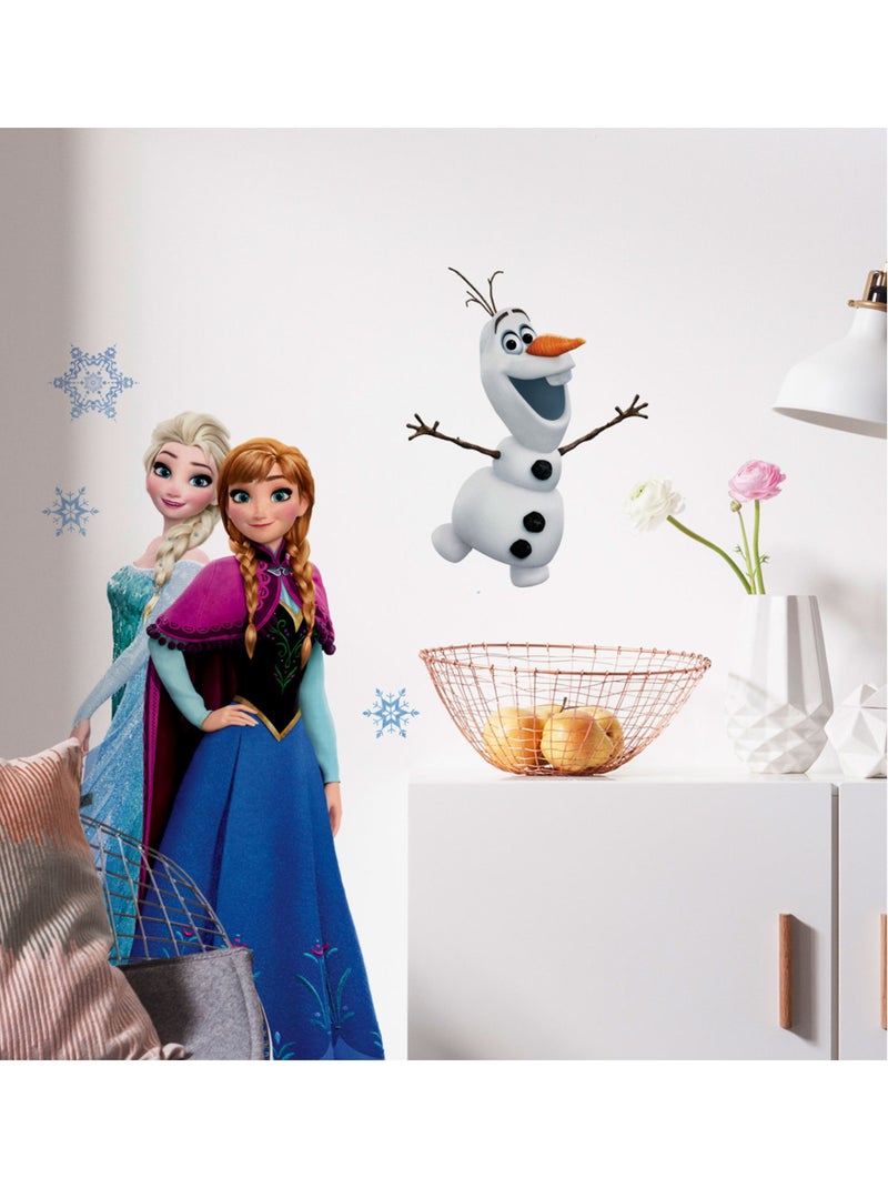 Stickers muraux- la reine des neiges sisters Multicolore - Kiabi