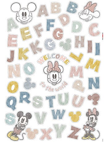 Stickers muraux- mickey alphabet