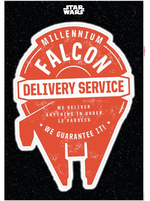 Stickers muraux- star wars delivery service - Kiabi