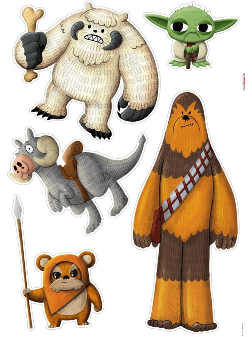 Stickers muraux- star wars friendly monsters - Kiabi