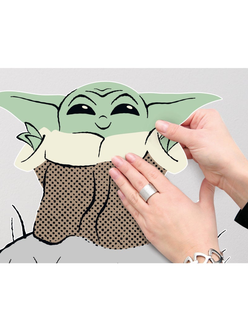 Stickers muraux- star wars the mandalorian grogu enchanted frogs - 5 pièces Multicolore - Kiabi