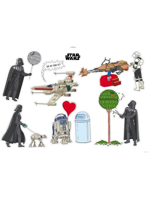 Stickers muraux- star wars treatment - Kiabi