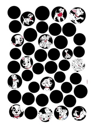 Stickers Muraux 101 Dalmatiens Pois Disney