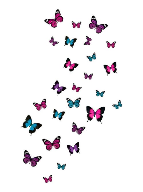 Stickers muraux 27 papillons - Kiabi