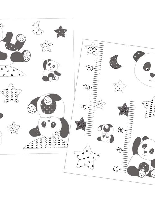 Stickers muraux 70x50cm en Adhésif gris - SAUTHON - Kiabi