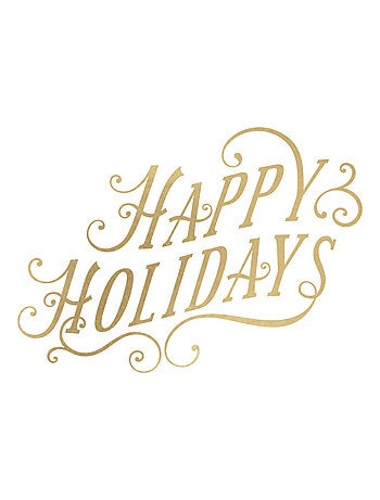 Stickers Muraux Bonnes Vacances avec encre métallique