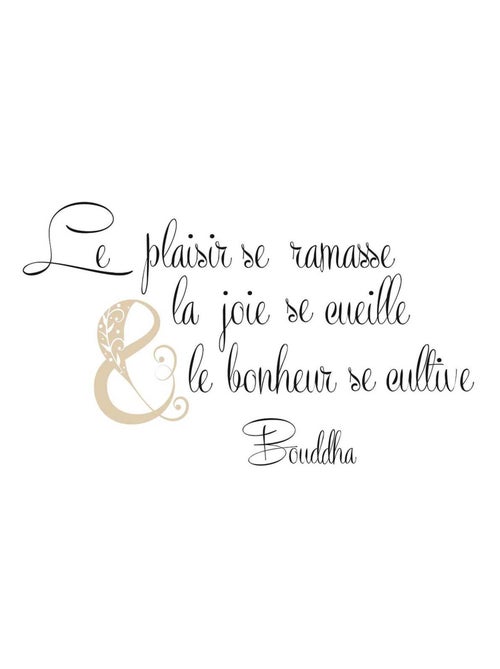 Stickers Muraux citation de bouddha - Kiabi
