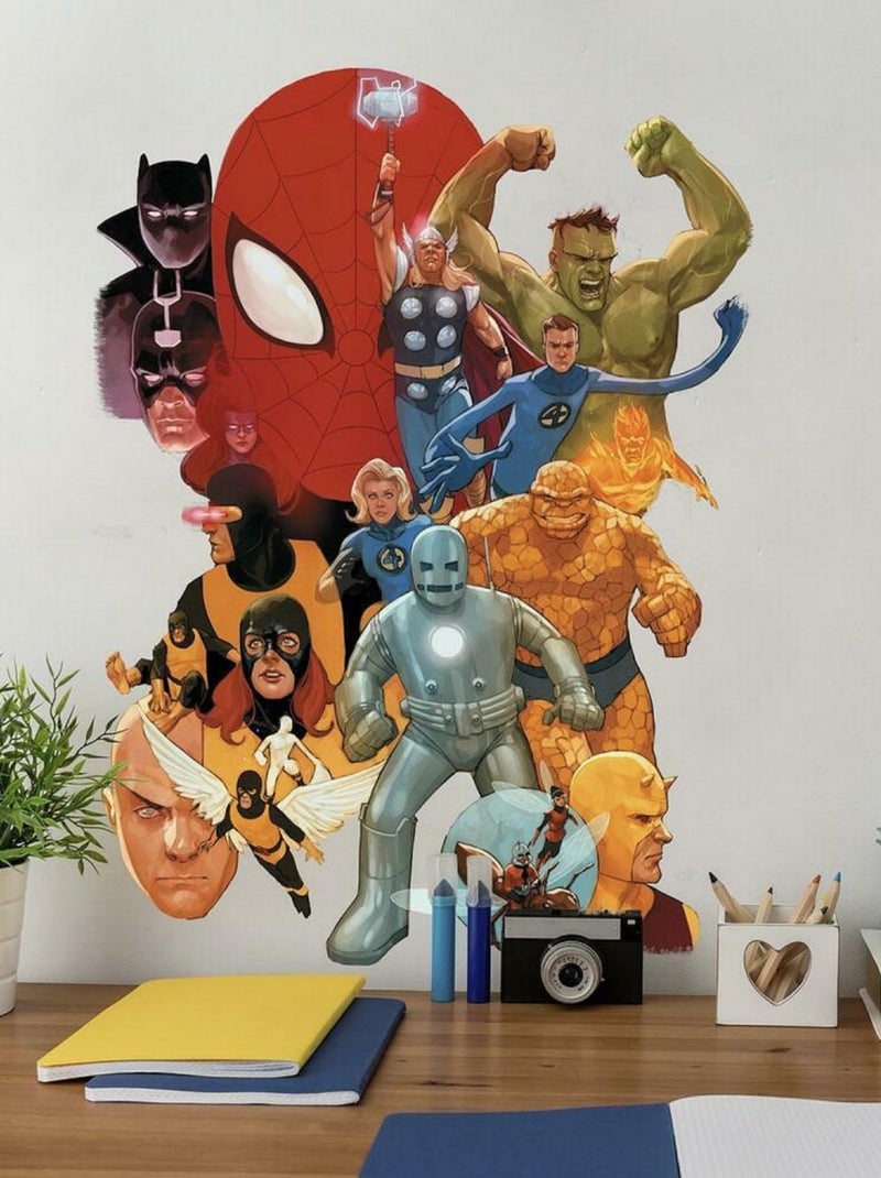 Stickers muraux classiques Marvel Avengers Multicolore - Kiabi