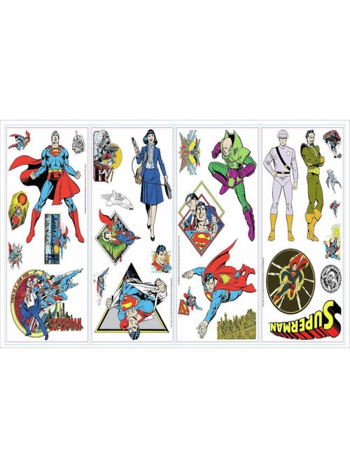 Stickers muraux DC Superman les personnages principaux - Kiabi