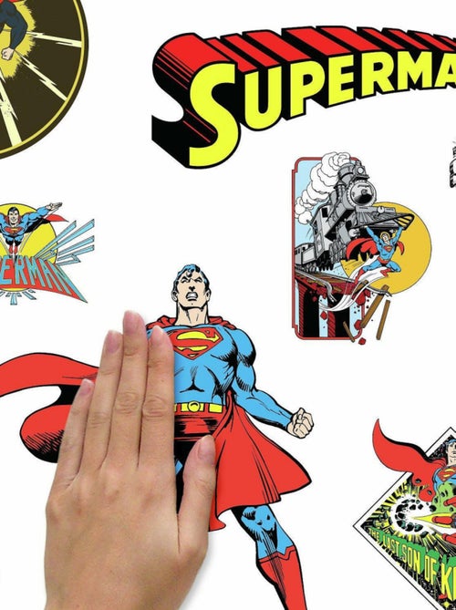 Stickers muraux DC Superman les personnages principaux - Kiabi