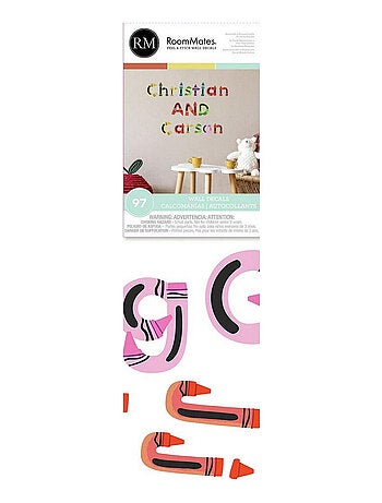 Stickers Muraux de A à Z Alphabet sous forme de Crayon