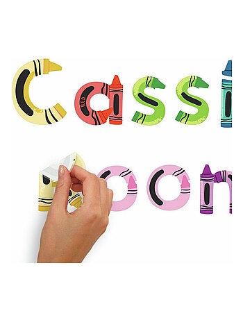 Stickers Muraux de A à Z Alphabet sous forme de Crayon